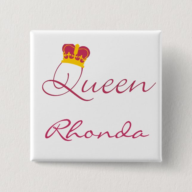 Queen Design Button (Front)