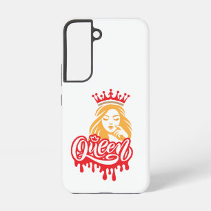 Queen Design – Elegant Royal Crown Typography for  Samsung Galaxy Case