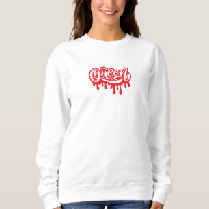Queen Design – Elegant Royal Crown Typography for  Sweatshirt