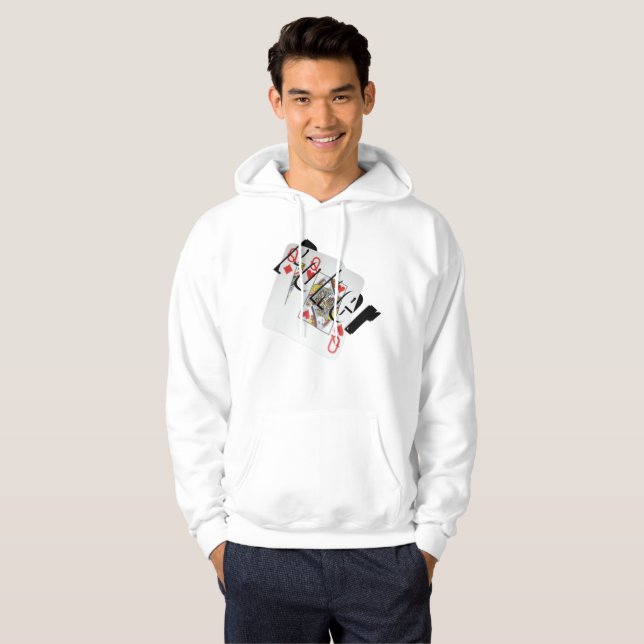 Queen Dimensional Poker Logo, Mens Sweatshirt (Front Full)