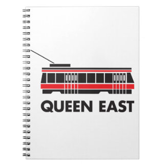 Queen East (Toronto) and Streetcar Spiral Notebook