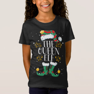 Queen Elf Matching Family Christmas Pajama T-Shirt