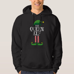 Queen Elf Matching Family Christmas Party Pajama Hoodie