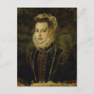 Queen Elisabeth of Spain by Sofonisba Anguissola P Postcard