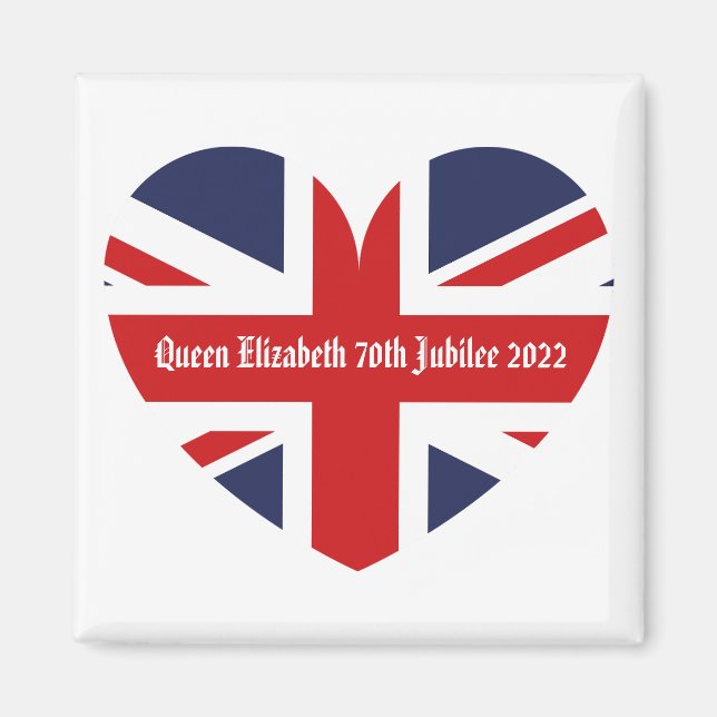 Queen Elizabeth 70th Jubilee  Magnet (Front)