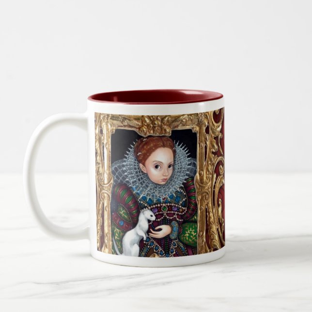 Queen Elizabeth And An Ermine Mug (Left)
