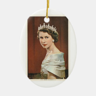 Queen Elizabeth Ceramic Tree Decoration