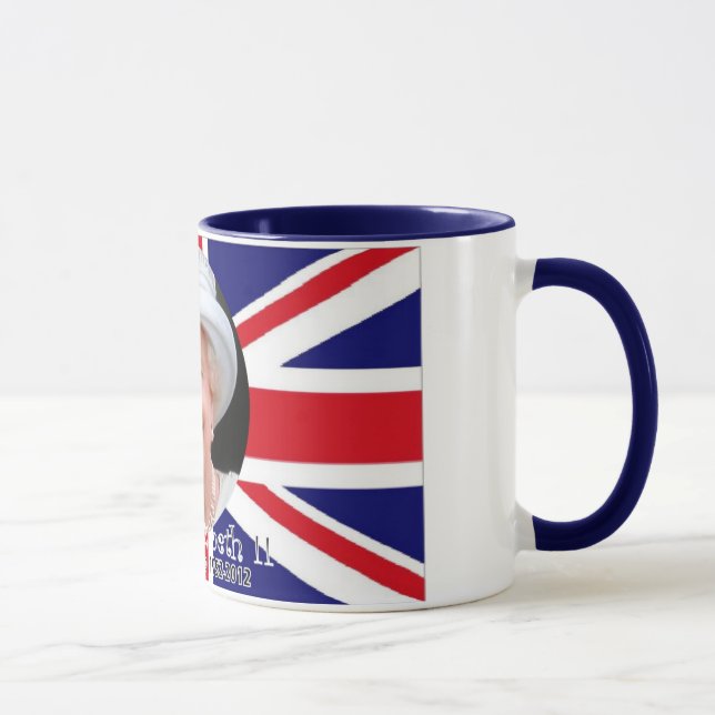 Queen Elizabeth Diamond Jubilee commemorative mug (Right)