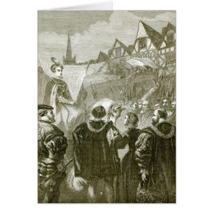 Queen Elizabeth entering London