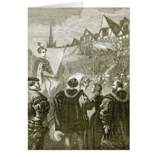 Queen Elizabeth entering London (Front)