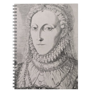 Queen Elizabeth I (1533-1603), c.1572-75 (engravin Spiral Notebook