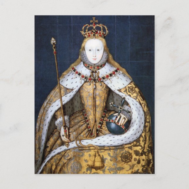 Queen Elizabeth I: Coronation Postcard (Front)
