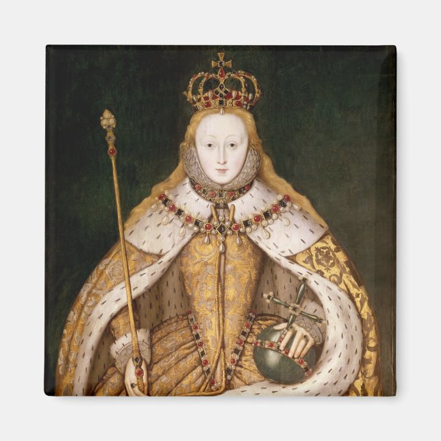 Queen Elizabeth I in Coronation Robes Magnet (Front)