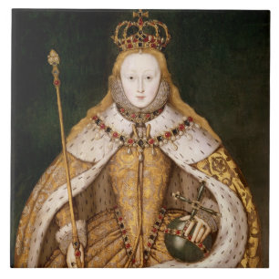 Queen Elizabeth I in Coronation Robes Tile