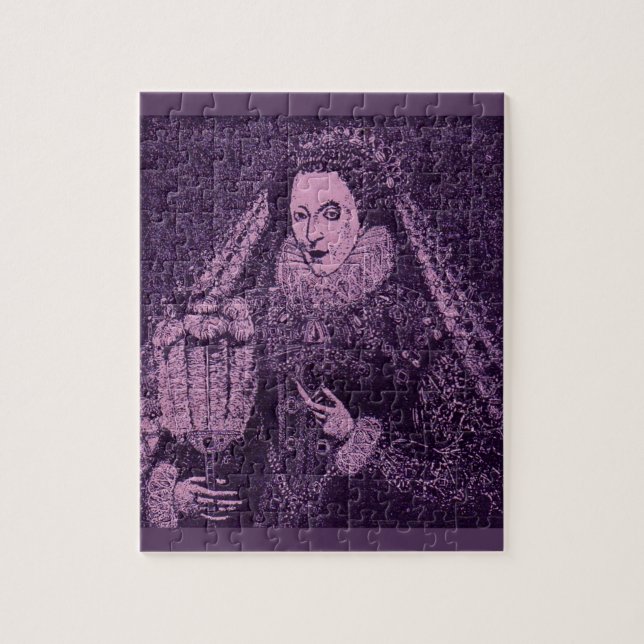 Queen Elizabeth I in lavender Jigsaw Puzzle (Vertical)