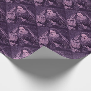 Queen Elizabeth I in lavender print Wrapping Paper