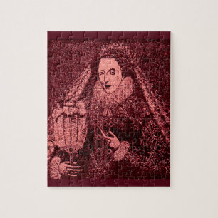 Queen Elizabeth I in pink Jigsaw Puzzle