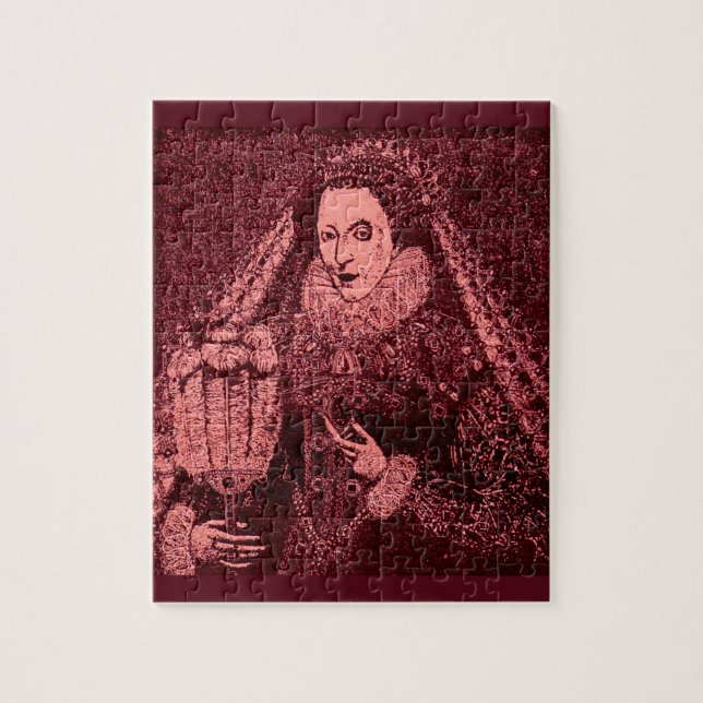 Queen Elizabeth I in pink Jigsaw Puzzle (Vertical)
