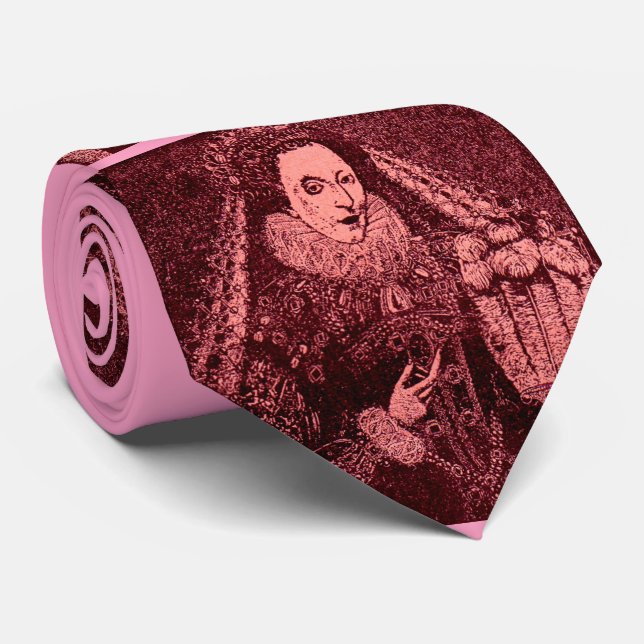 Queen Elizabeth I in pink  Tie (Rolled)