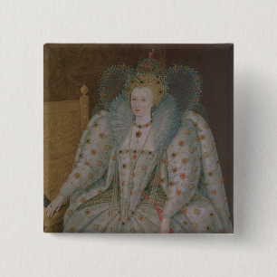 Queen Elizabeth I of England and Ireland 15 Cm Square Badge