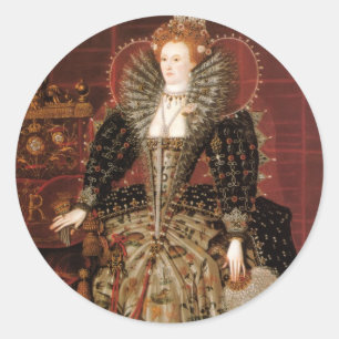 Queen Elizabeth I of England Classic Round Sticker