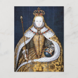 Queen Elizabeth I of England in Coronation Robe Postcard