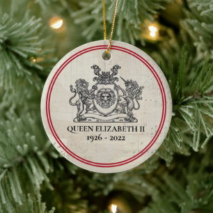  Queen Elizabeth II 1926-2022 Christmas Ceramic Or Tree Decoration