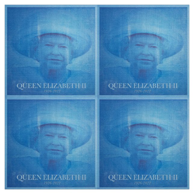 Queen Elizabeth II 1926-2022 Fabric (Swatch)