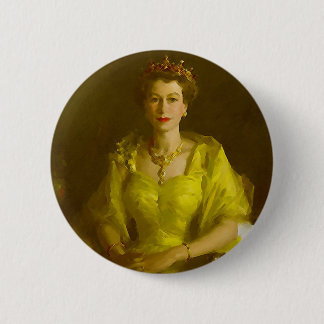 Queen Elizabeth II 6 Cm Round Badge