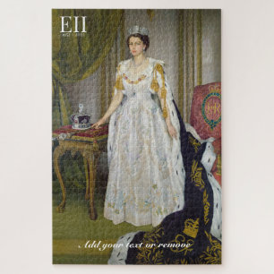 Queen Elizabeth II in her Coronation robes, Jigsaw Puzzle