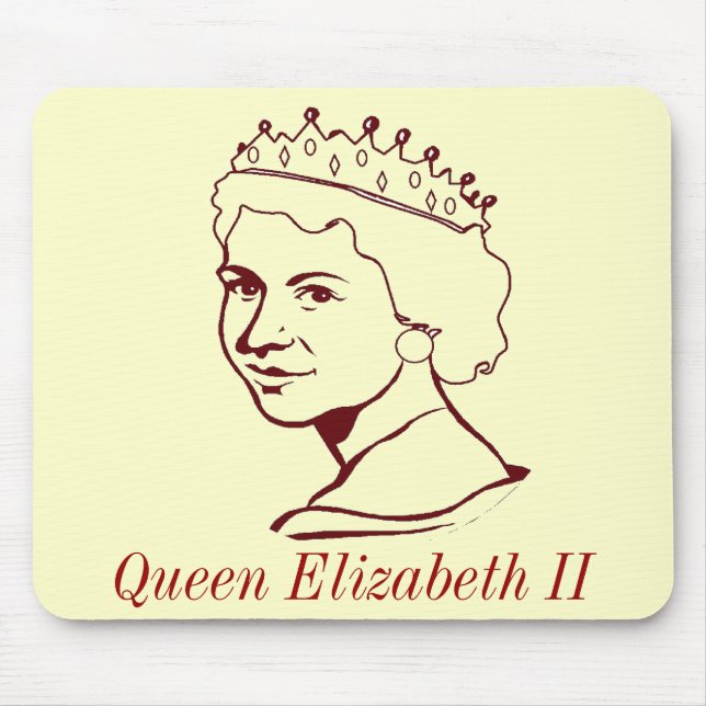 Queen Elizabeth II Mouse Pad (Front)