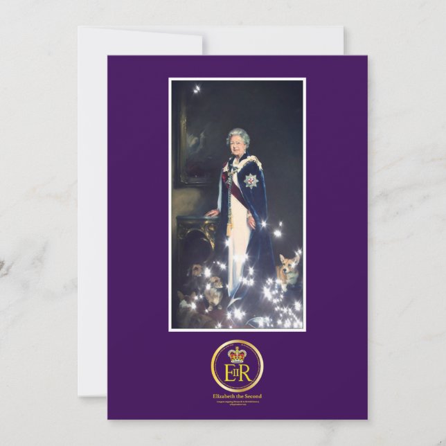Queen Elizabeth II Portrait Invitation (Front)