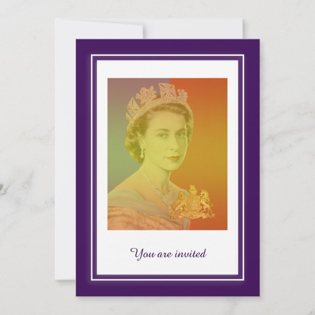 Queen Elizabeth II Reign Invitation (Front)