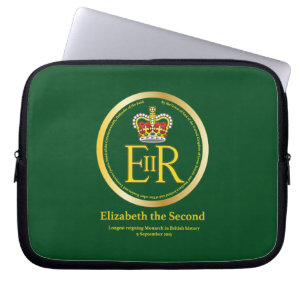 Queen Elizabeth II Reign Laptop Sleeve