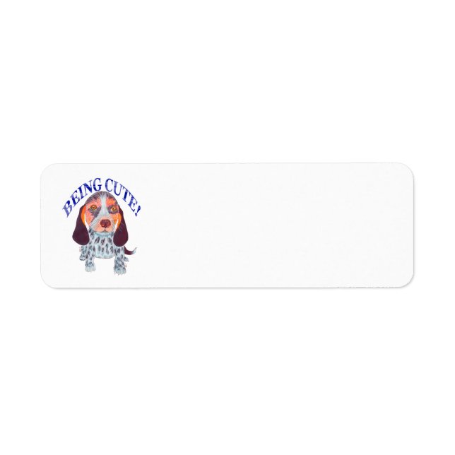 QUEEN ELIZABETH POCKET BEAGLE BEING CUTE INDIGO (Front)