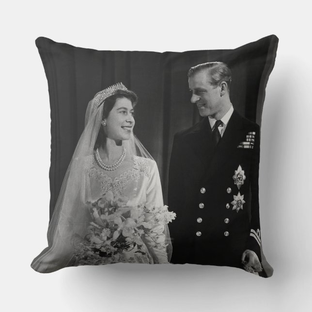 Queen Elizabeth - Royal Wedding Cushion (Front)