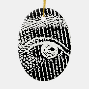 Queen Elizabeth's Eyes Ceramic Tree Decoration