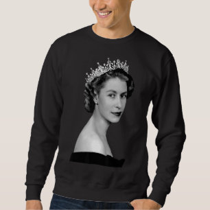 Queen Elizabeth's II British Crown Majesty Queen E Sweatshirt
