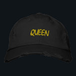 QUEEN EMBROIDERED HAT<br><div class="desc">QUEEN FITTED HAT</div>