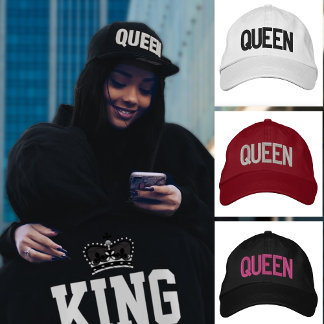 Queen Embroidered Hat