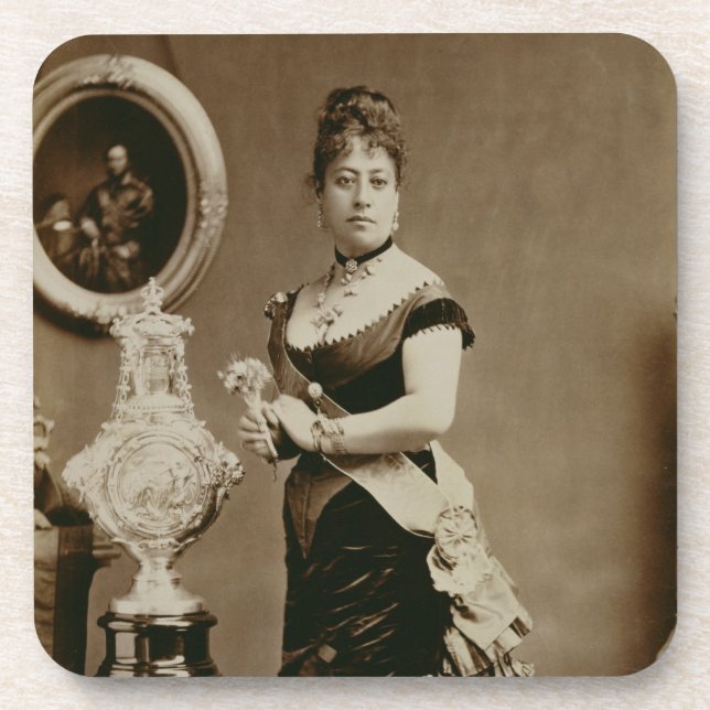 Queen Emma (1836-85) (sepia photograph) Coaster (Front)