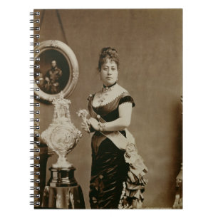 Queen Emma (1836-85) (sepia photograph) Notebook