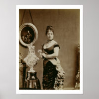 Queen Emma (1836-85) (sepia photograph)