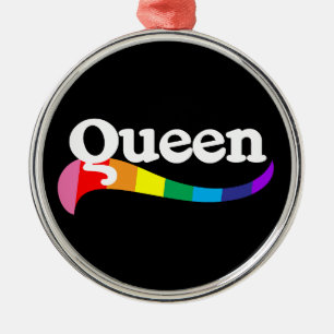 QUEEN Fabulous Drag Title Gay Community Queer Metal Tree Decoration