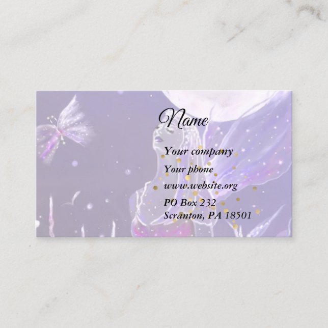 Queen Fairy Business Card (Front)