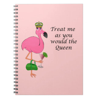 Queen Flamingo Notebook