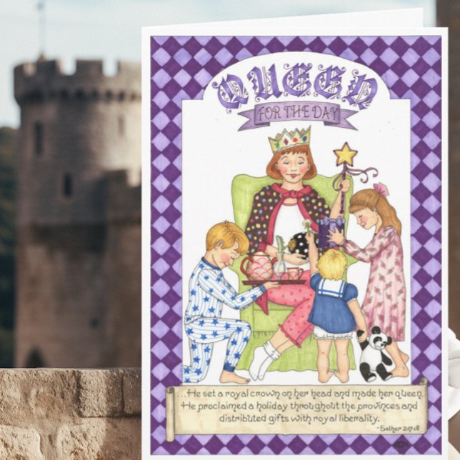 Queen for the Day Christian Birthday Card (Creator Uploaded)