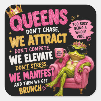Queen Froggy Sticker