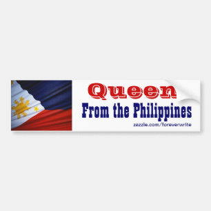 queen from the philippines bumper sticker