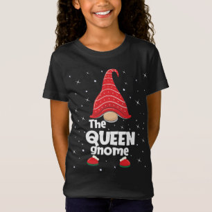 Queen Gnome Family Matching Christmas Funny Pajama T-Shirt